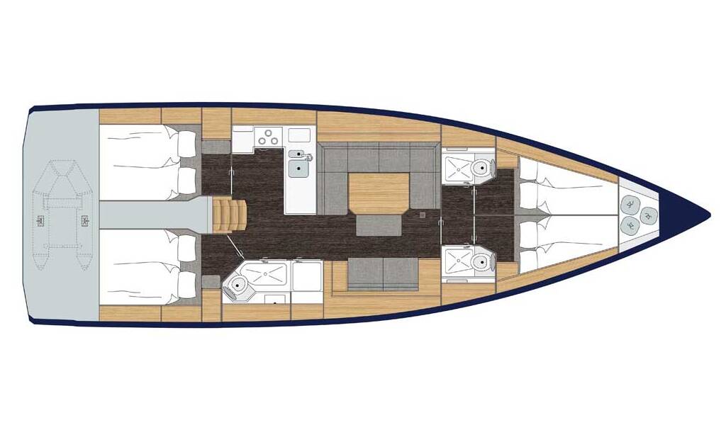 Segelyacht Bavaria C45 Deep Blue