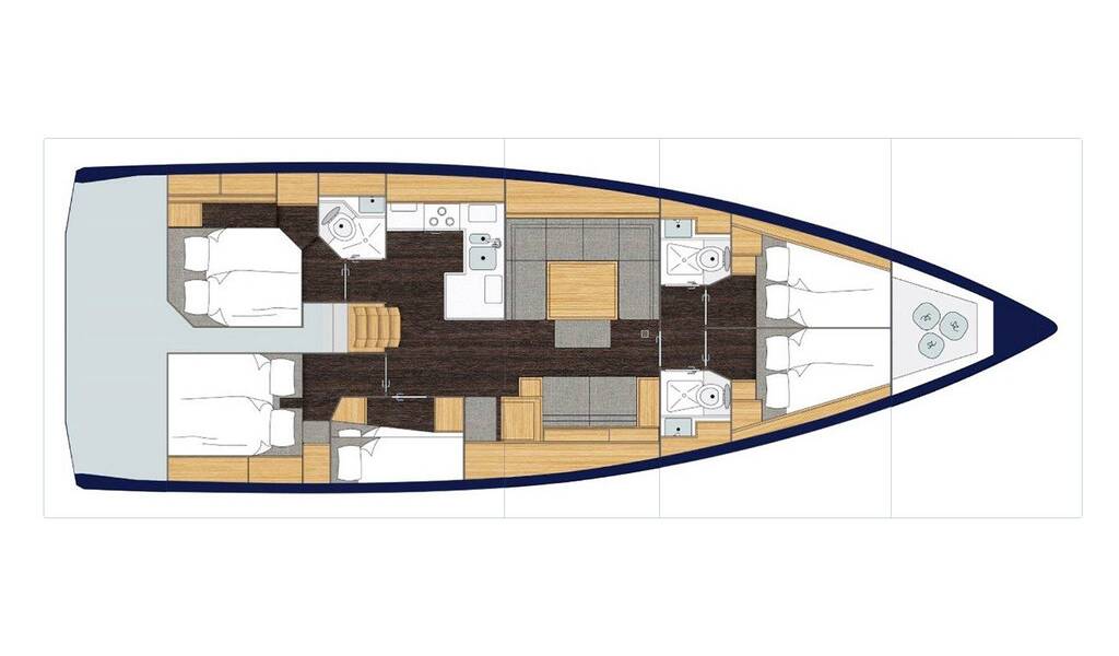 Sailing yacht Bavaria C50 Style Big Blue