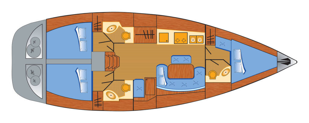 Segelyacht Cyclades 43.3 Fame