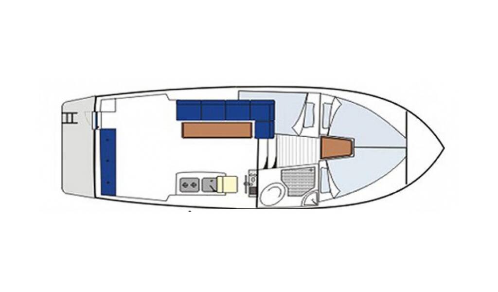 Motorboot Damor 800 - 1 cab. Zadar