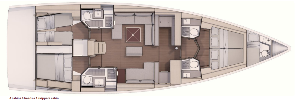 Segelyacht Dufour 530 Ionian Blue
