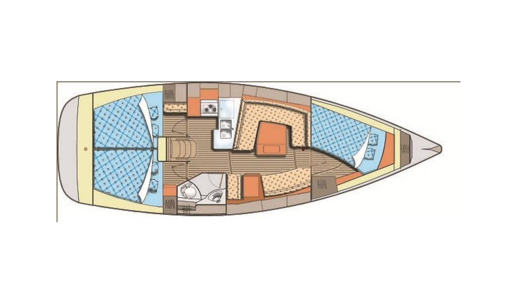 Sailing yacht Elan 384 Impression Mok Mok