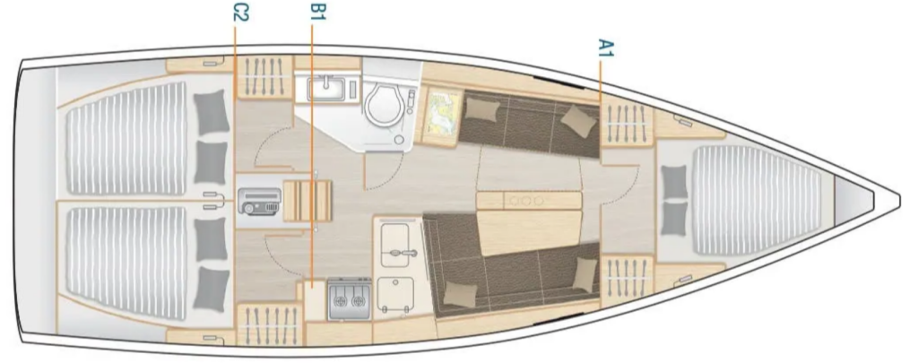 Hanse 348- 3 cab. Maveric