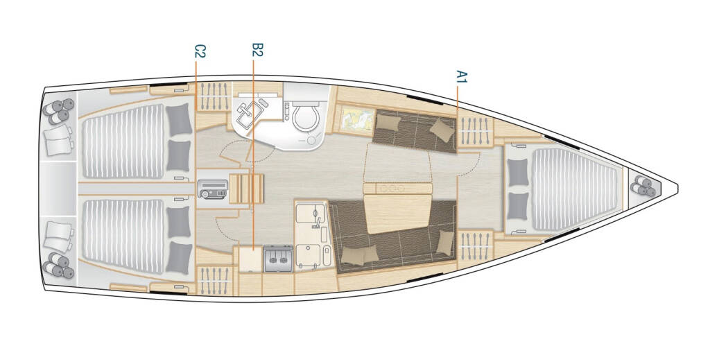 Sailing yacht Hanse 388 Tadeja
