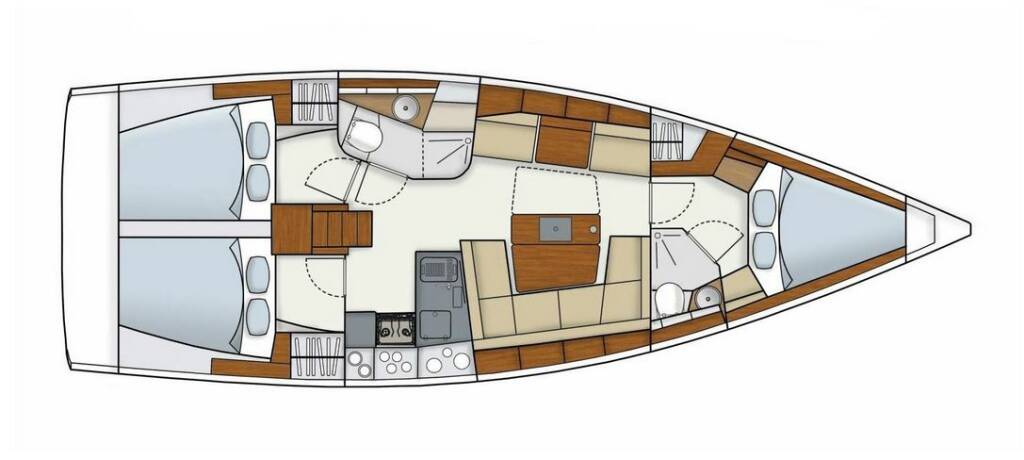 Segelyacht Hanse 415 Deep Blue