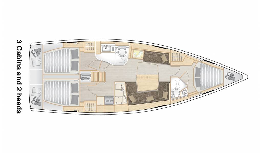 Segelyacht Hanse 418 Eleni