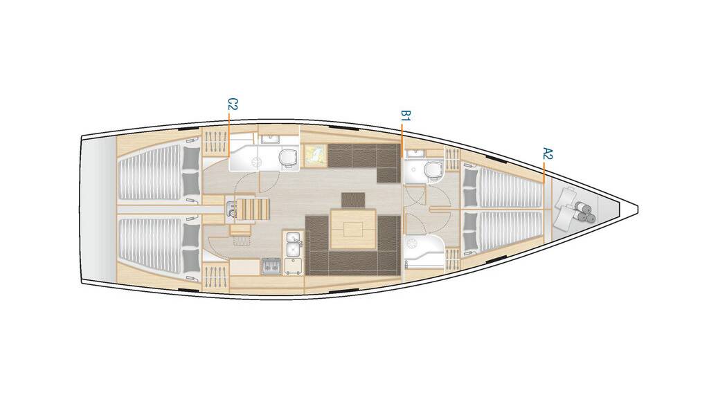 Segelyacht Hanse 458 Isabelle