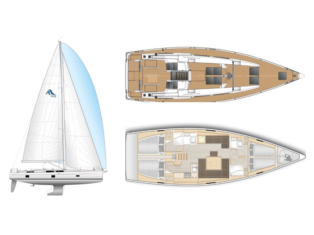 Segelyacht Hanse 458 Bellatrix