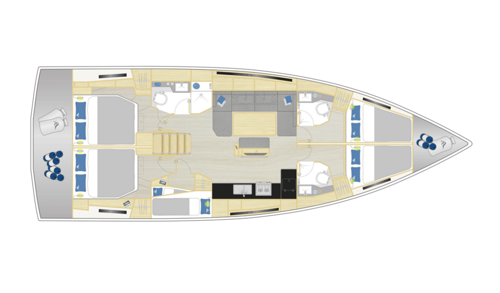 Sailing yacht Hanse 460 Jameson