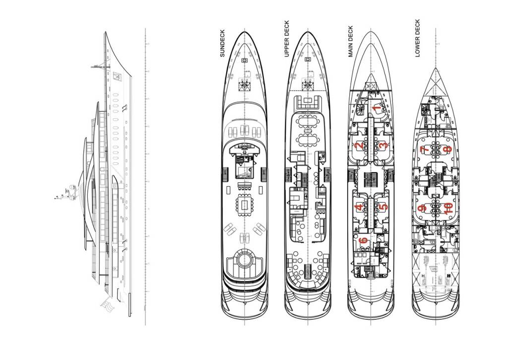 Luxury motor yacht MY Custom Anthea Anthea