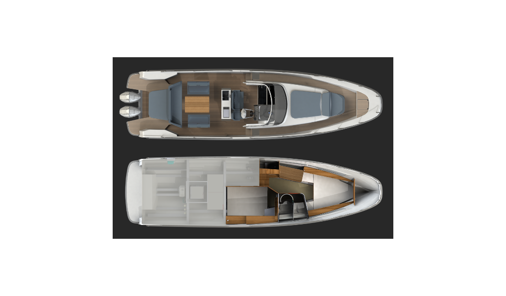 Motorboot Nimbus T11 Ruddy