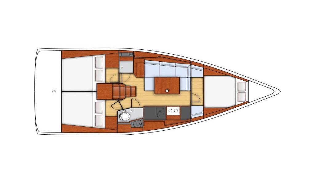 Segelyacht Oceanis 38 Xenia