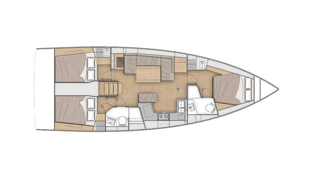 Segelyacht Oceanis 40.1 Kapakap