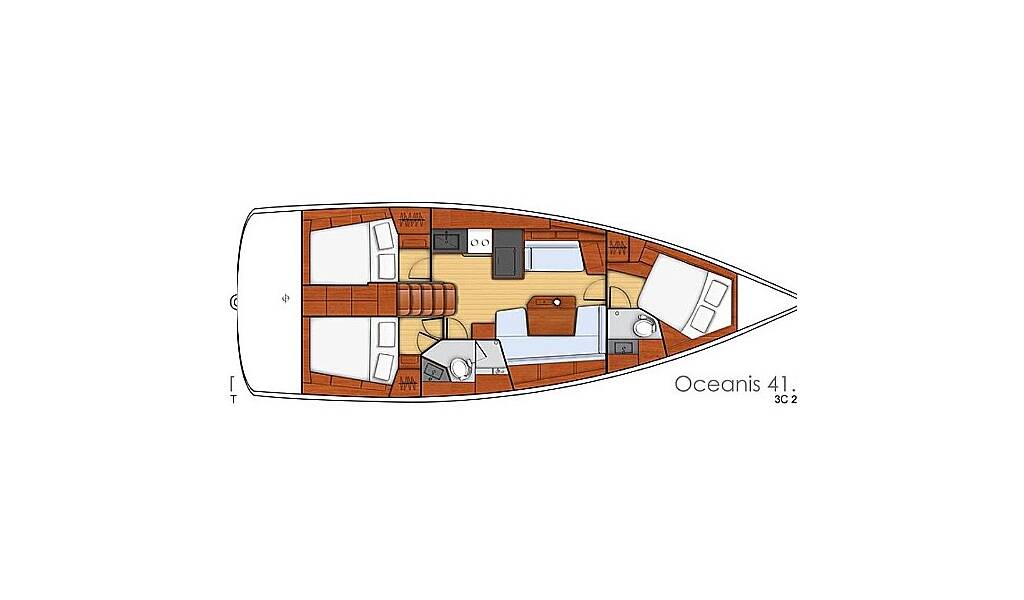 Segelyacht Oceanis 41.1 Nafsika