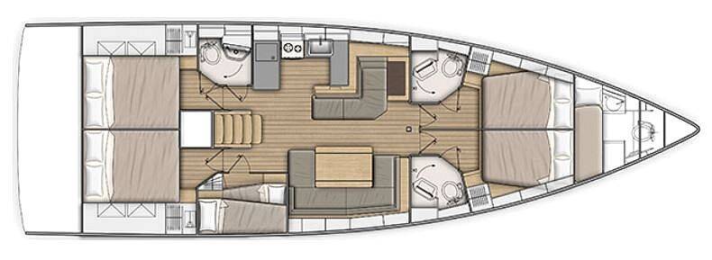Segelyacht Oceanis 51.1 Aloha