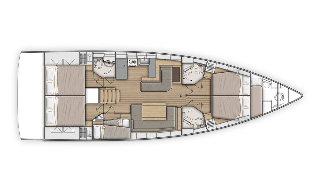 Segelyacht Oceanis 51.1 Kos 51.2