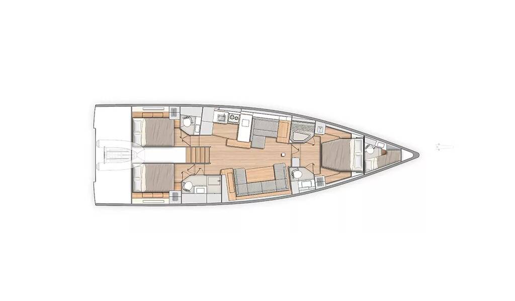 Sailing yacht Oceanis 54 Eve One