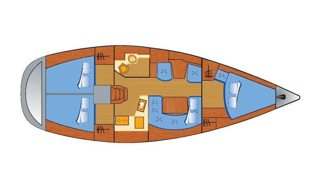 Segelyacht Sun Odyssey 40 Moulin Rouge