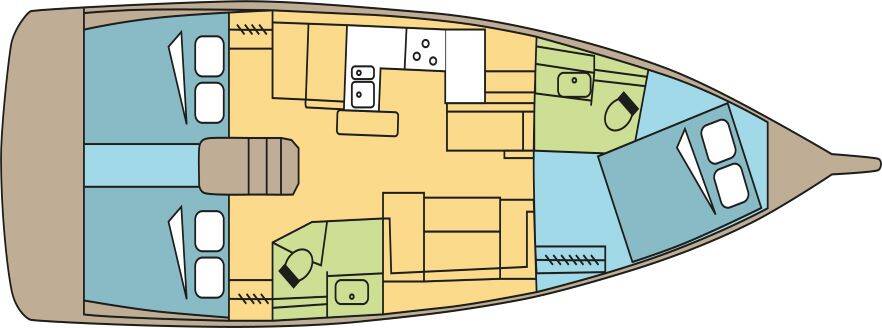 Segelyacht Sun Odyssey 410 MELITI