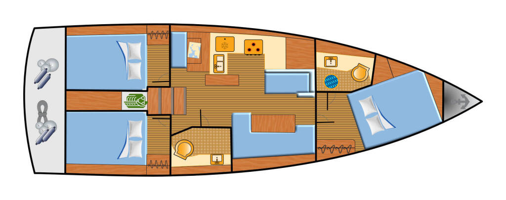 Sailing yacht Sun Odyssey 410 Maral