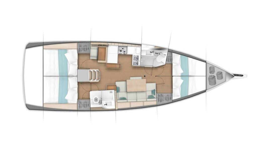 Segelyacht Sun Odyssey 440 Trinity