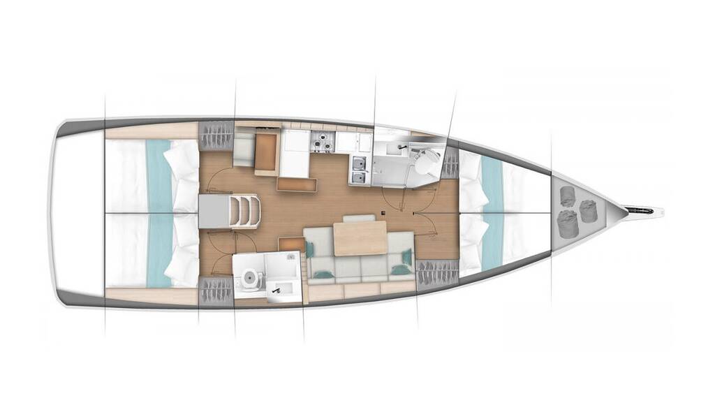 Sailing yacht Sun Odyssey 440 Sigma Kiss