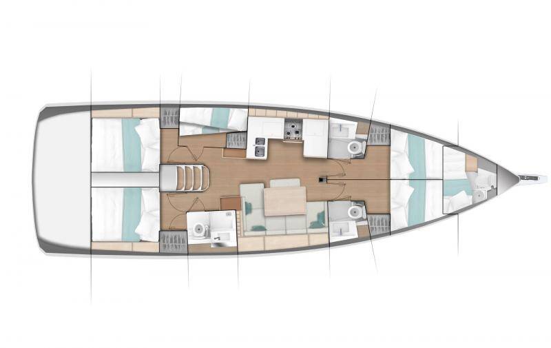 Segelyacht Sun Odyssey 490 Wu Wei