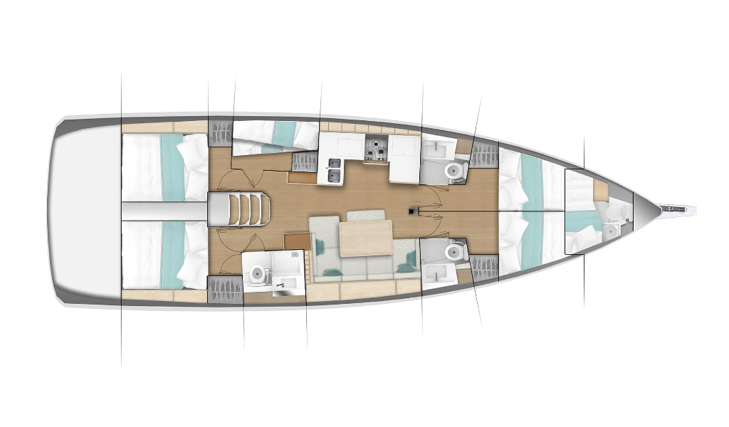 Segelyacht Sun Odyssey 490 Wu Wei