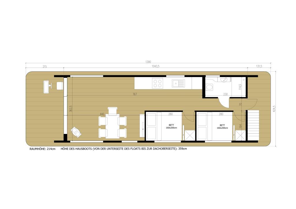 House boat Woma D13 Elements